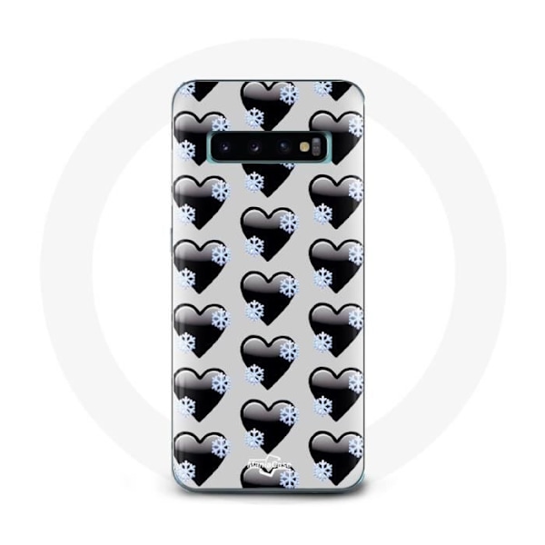 Cover til Samsung Galaxy S10 Plus med sorte hjerter