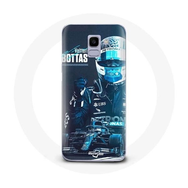Coque för Samsung Galaxy A6 2018 Formel 1 Valtteri Bottas F1-förare Svart