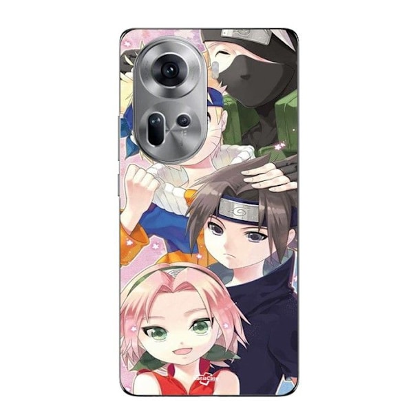 Coque för Oppo Reno 11 5g Kakashi Naruto Sasuke Sakura Maniacase Svart