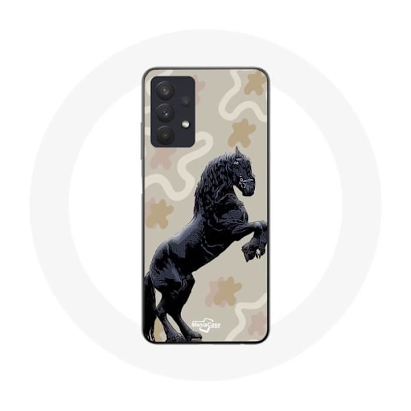 Coque Maniacase för Samsung Galaxy A32 4G Frison Svart Hästras