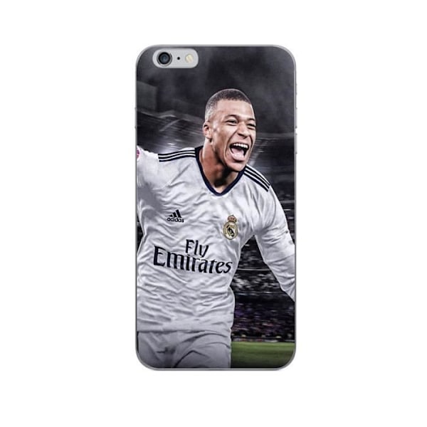 Coque - Maniacase - iPhone 6 Plus - Kylian Mbappe - Grå - Mjuk Svart