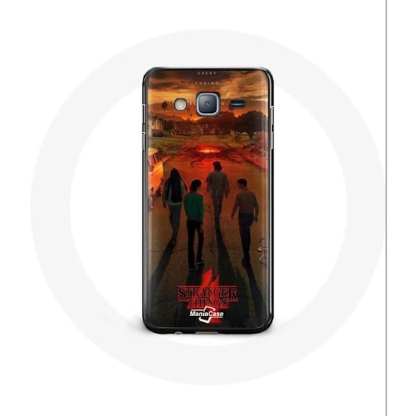 Coque för Samsung Galaxy j7 2016 Stranger Things Säsong 4 Affisch Konst Utrustningar av Nya Théo