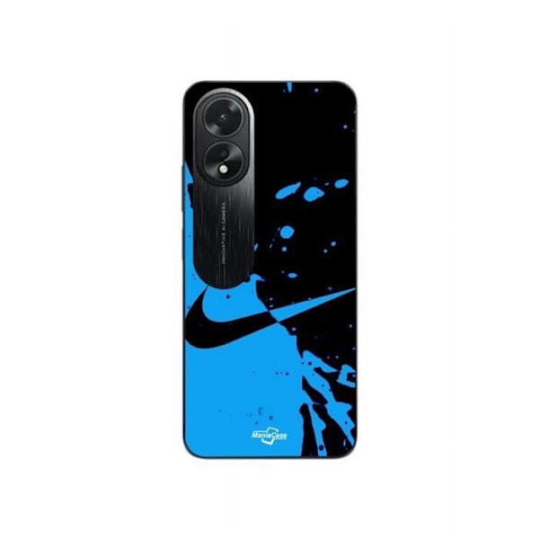 Skydd för Oppo A58 nike-logotyp Färg svart och blå Maniacase