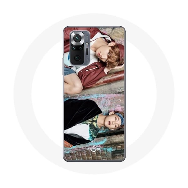 Fodral för Xiaomi Redmi Note 10 Pro BTS Kim Taehyung och Jungkook Taekook Teaser Not Today You Never Walk Alone