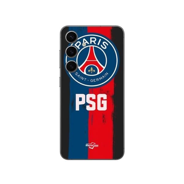 Coque - Maniacase - Samsung Galaxy S24 - Paris Saint Germain - Blød - Sort