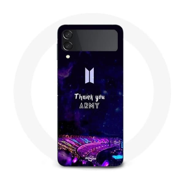 Coque - BTS - Samsung Galaxy Z Flip4 - Blød - Sort - Stilfuld