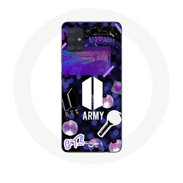 Coque för Samsung Galaxy A51 Bangtan Sonyeondan BTS-logotyp Armé Bomb Ljuspinne