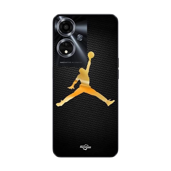 Coque för Oppo A59 5G Jordan-logotyp 23 nike basket färg guld Maniacase