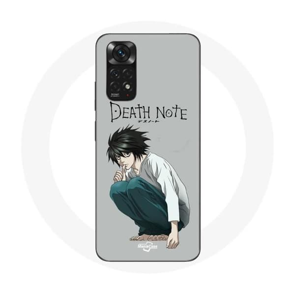 Cover - Xiaomi - Redmi Note 11S - Death Note Anime - Blød - Grå