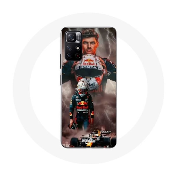 Coque - Maniacase - Xiaomi Redmi Note 11s 5G - Svart - Formel 1 Max Verstappen - Mjuk Svart
