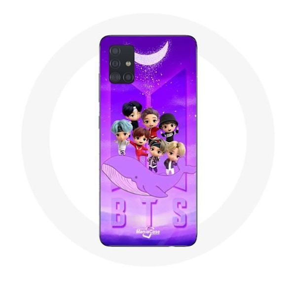 Coque för Samsung Galaxy A71 BTS TinyTAN Animation Affisch RM Jin Suga J-Hope Jimin Jungkook Och V Zero O’Clock
