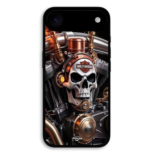 Cover til iPhone 17 Air Harley Davidson Mekanisk Dødningehoved