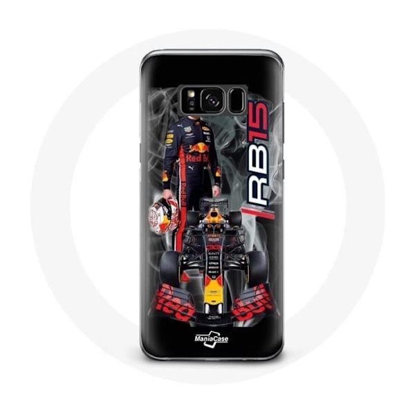 Coque - maniacase - Samsung Galaxy S8 Plus - Formel 1 - Max Verstappen - Flexibel - Svart Svart