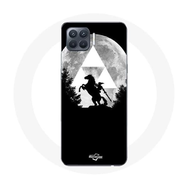 Coque - Oppo - A93 - Zelda Lune - Blød - Sort - Beskyttelse