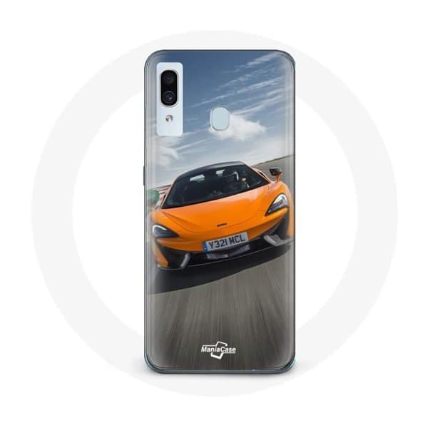 Coque pour Samsung Galaxy A20e Formule 1 McLaren Orange