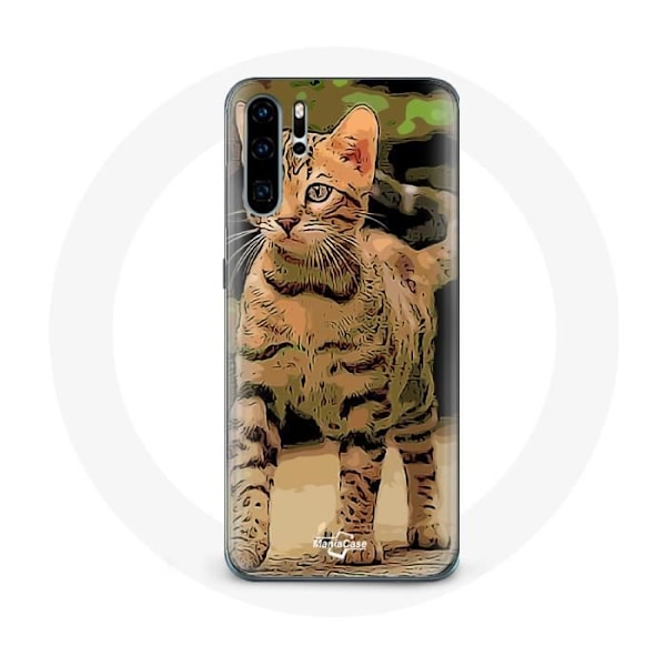 Coque för Huawei P30 pro Bengal Ras av katter tecknad film