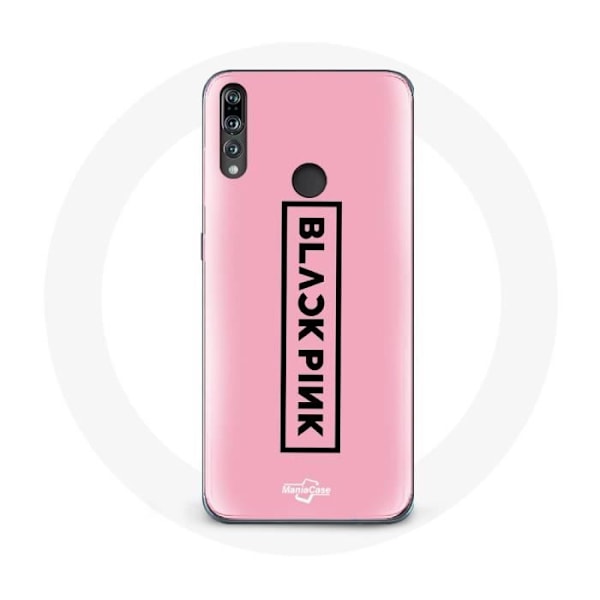 Coque pour Huawei P30 Lite Blackpink K-pop-gruppens logotyp svart rosagilt bakgrund