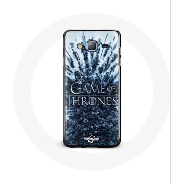 Mobilskal för Samsung Galaxy J3 Game of Thrones säsong 8 Episod 1 Järntronen Karaktärer logotyp Grå