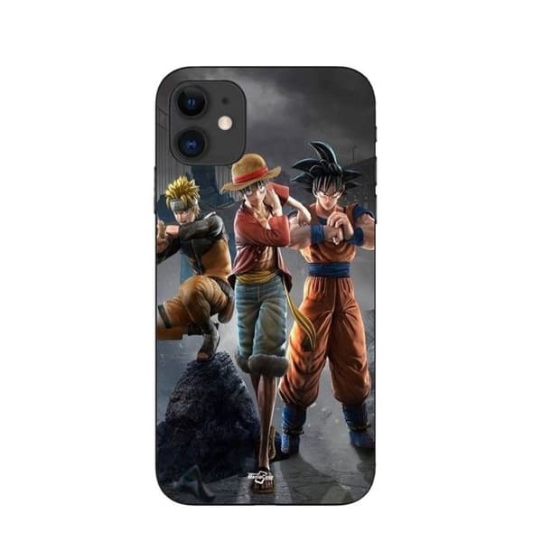 Coque - Maniacase - Iphone 12 mini - Anime manga - Blød - Sort svart