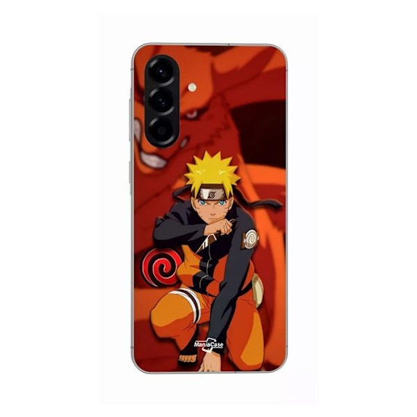 Coque - Maniacase - Samsung Galaxy A56 - Silikon - Svart - Naruto Kurama Svart