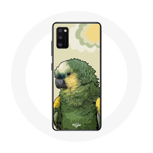 Coque - Amazone - Galaxy A41 - Syntetisk - Grön - Papegojor Grön