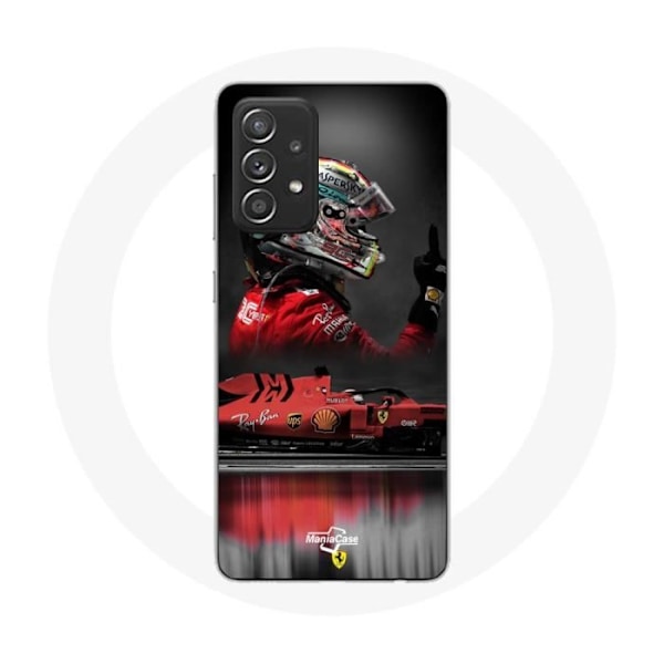 Coque för Samsung Galaxy A52 Formel 1 Sebastian Vettel F1-förare Röd