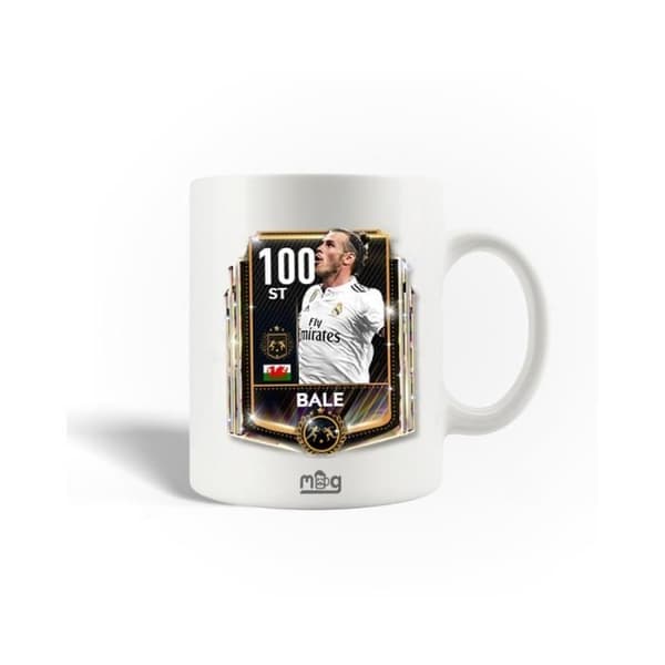 Keramikmugg - Real Madrid - Gareth Bale - 30cl - Diskmaskinskompatibel - Vit