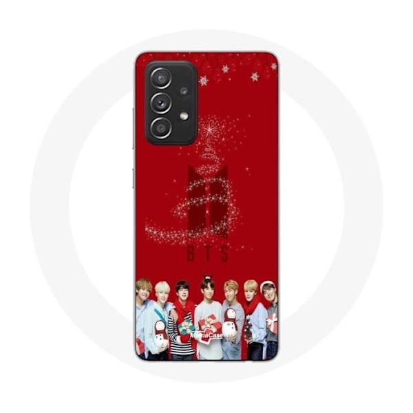Mobilskal för Samsung Galaxy A33 5G BTS Bangtan Boys Röd Bakgrund Julklapp 2023