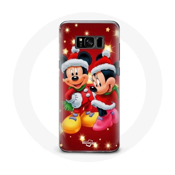 Coque - Maniacase - Samsung Galaxy S8 Plus - Mickey Mouse - Mjuk - Skydd och dekoration Svart