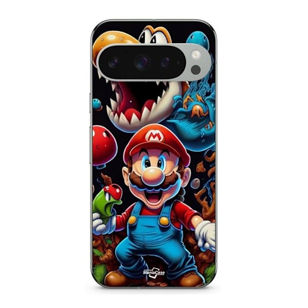 Coque - MANIACASE - Google Pixel 9 Pro - Silikon - Måttlig - Super Mario Bros Svart