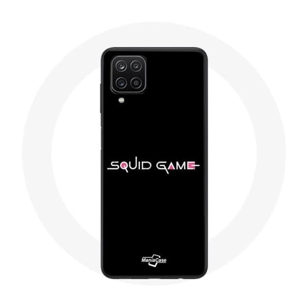 Coque - Samsung - Galaxy A12 - Blød - Sort - Squid Game logo Svart