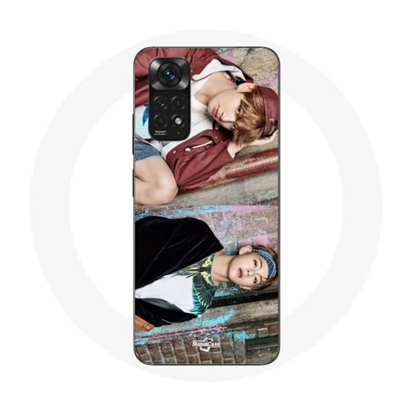 Coque för Xiaomi Redmi Note 11S BTS Kim Taehyung och Jungkook Taekook Teaser Not Today You Never Walk Alone