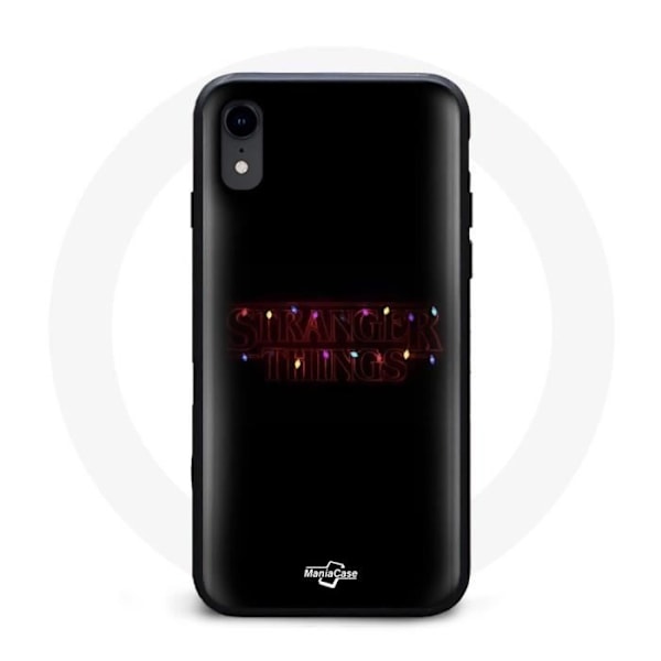 Mobilskal för Iphone XR Stranger Things Affisch Logotyp God Jul