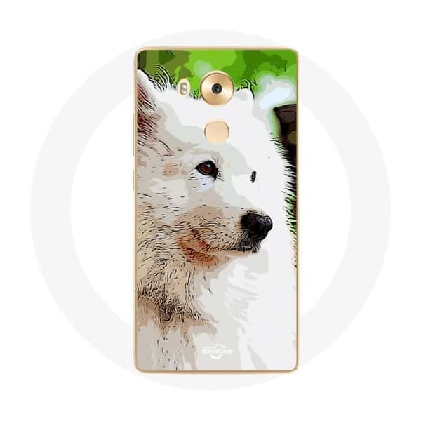 Mobilskal för Huawei Mate 8 Vit Samojedhund