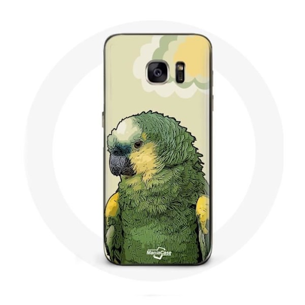 Coque för Samsung Galaxy S6 Edge Amazonas Papegojor Grön
