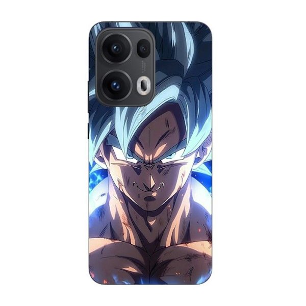 Coque Maniacase För Oppo Reno 13 Pro 5G Dragon Ball Z GOKU Ultra instinkt arg ansikte Svart