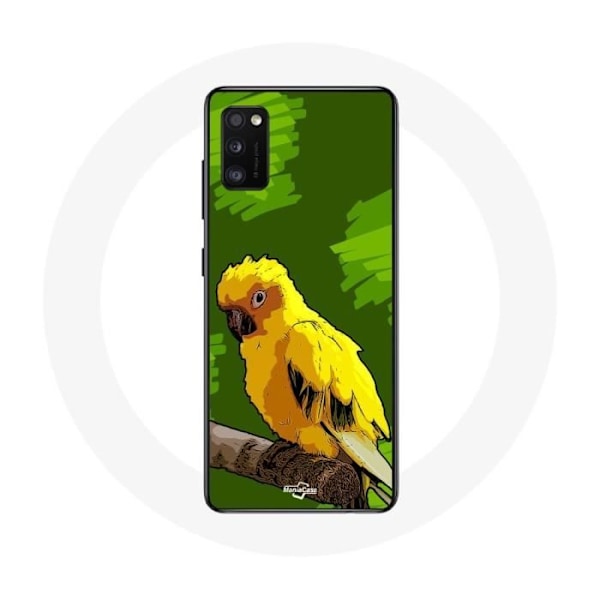 Skal till Samsung Galaxy S20 plus Gula Undulater på Grön Bakgrund