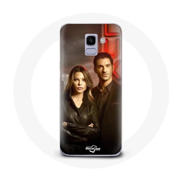 Skydd för Samsung Galaxy J6 2018 Chloe Decker och Lucifer Morningstar