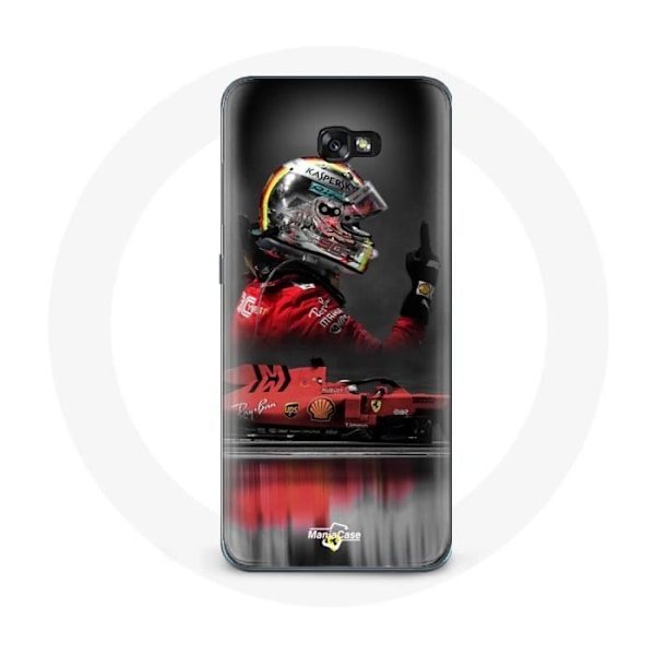 Skal för Samsung Galaxy A5 2017 Formel 1 Sebastian Vettel F1-förare Röd