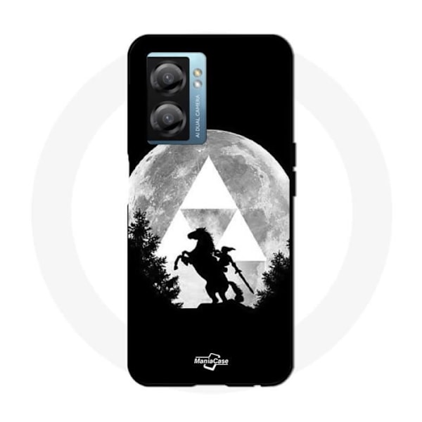 Coque - Maniacase - Oppo A77 5G - Legend of Zelda - Mjuk - Svart