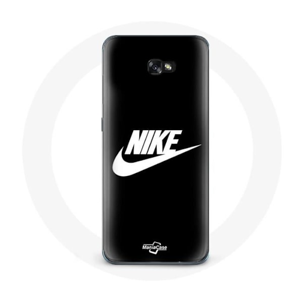 Coque för Samsung Galaxy A5 Nike-logotyp vit på svart bakgrund