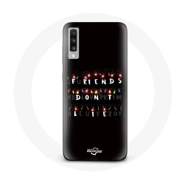 Coque - Samsung - Galaxy A50 - Blød - Sort - Stranger Things - Glædelig Jul