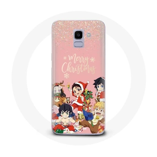 Coque för Samsung Galaxy J6 2018 Demon Slayer God Jul affisch Anime Manga