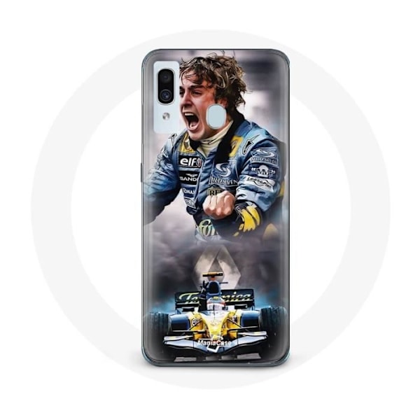 Fodral för Samsung Galaxy A20e Formule 1 Fernando Alonso F1-förare