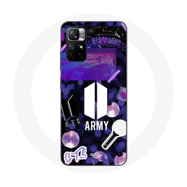 Coque - BTS - Redmi Note 11 5G - Mjuk - Vit - Armélogotyp