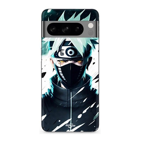 Coque - MANIACASE - Google Pixel 8a Pro - Kakashi Hatake manga - Silikon - Mjuk Svart