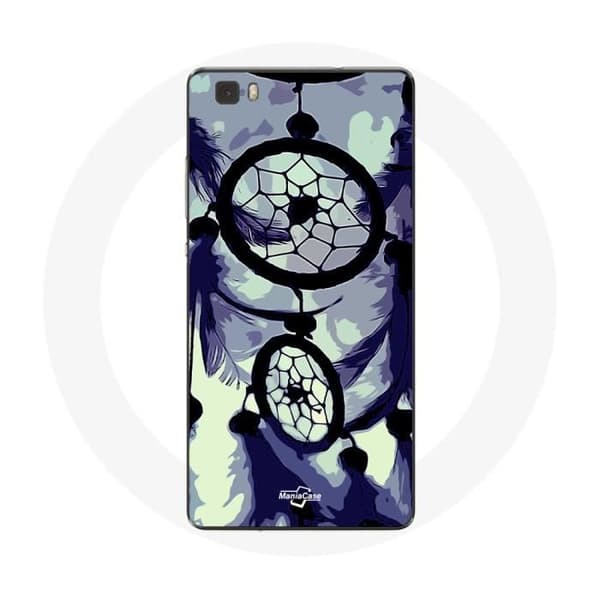 Cover til Huawei P8 Drømmefanger lilla grå og sort