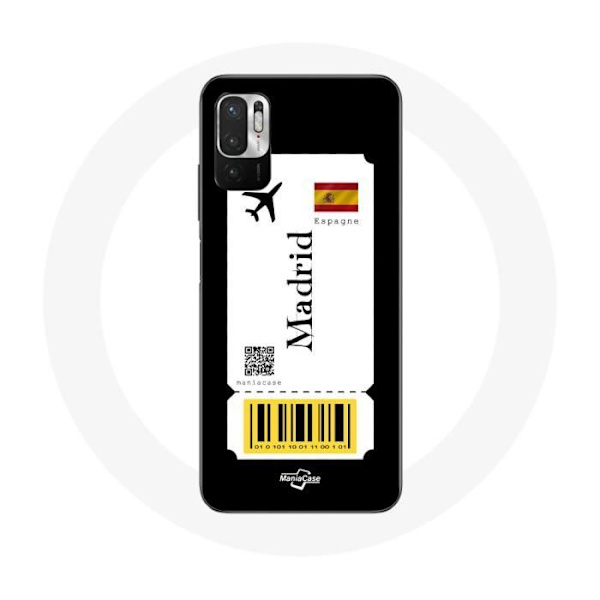 Cover til Xiaomi Redmi Note 10 5G Flybillet Madrid Spanien