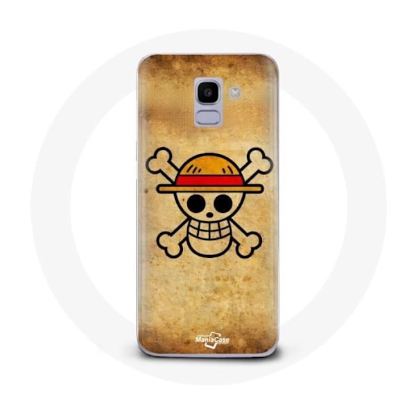 Coque för Samsung Galaxy J6 2018 One Piece Manga Dödskalle