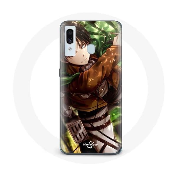 Samsung Galaxy A20e kotelo Attack on Titan Levi Ackerman